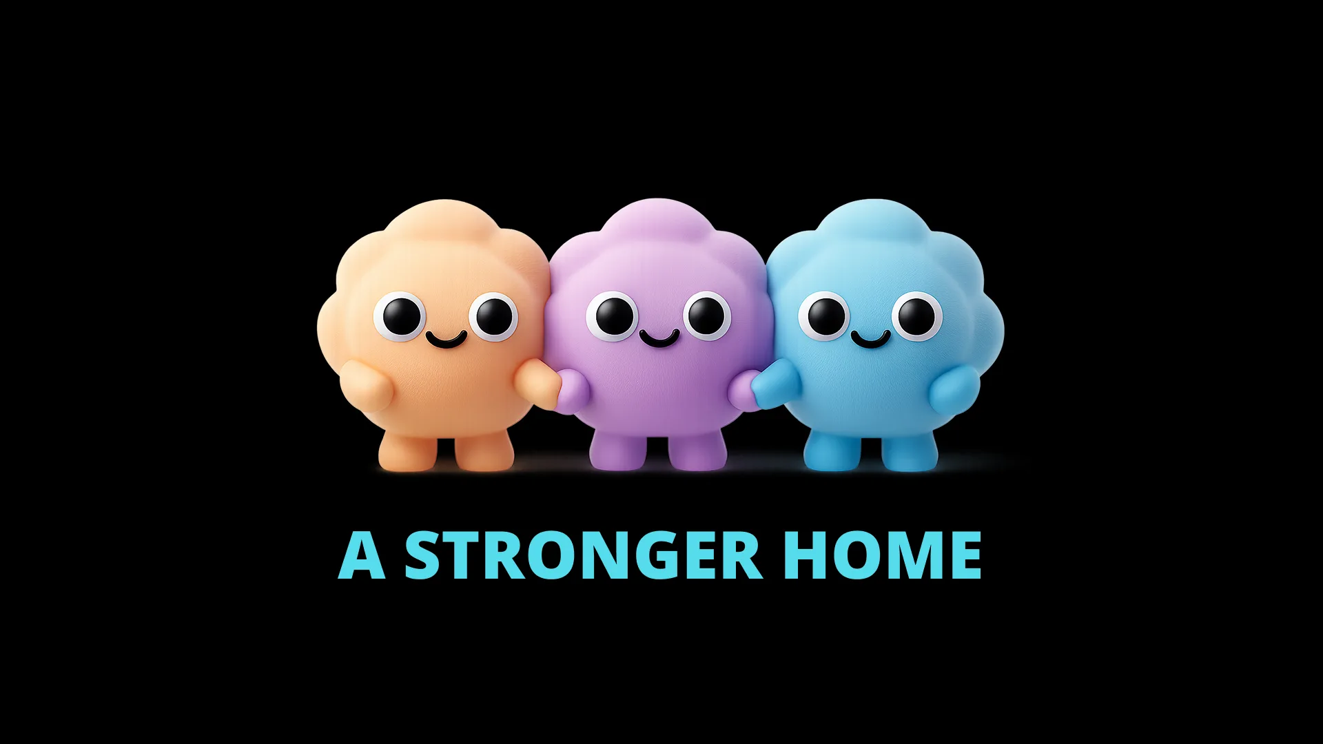 An image introducing the app’s mission, featuring the mascot Dusty and the message “A Stronger Home,” illustrating how Noknok simplifies shared living and builds trust.