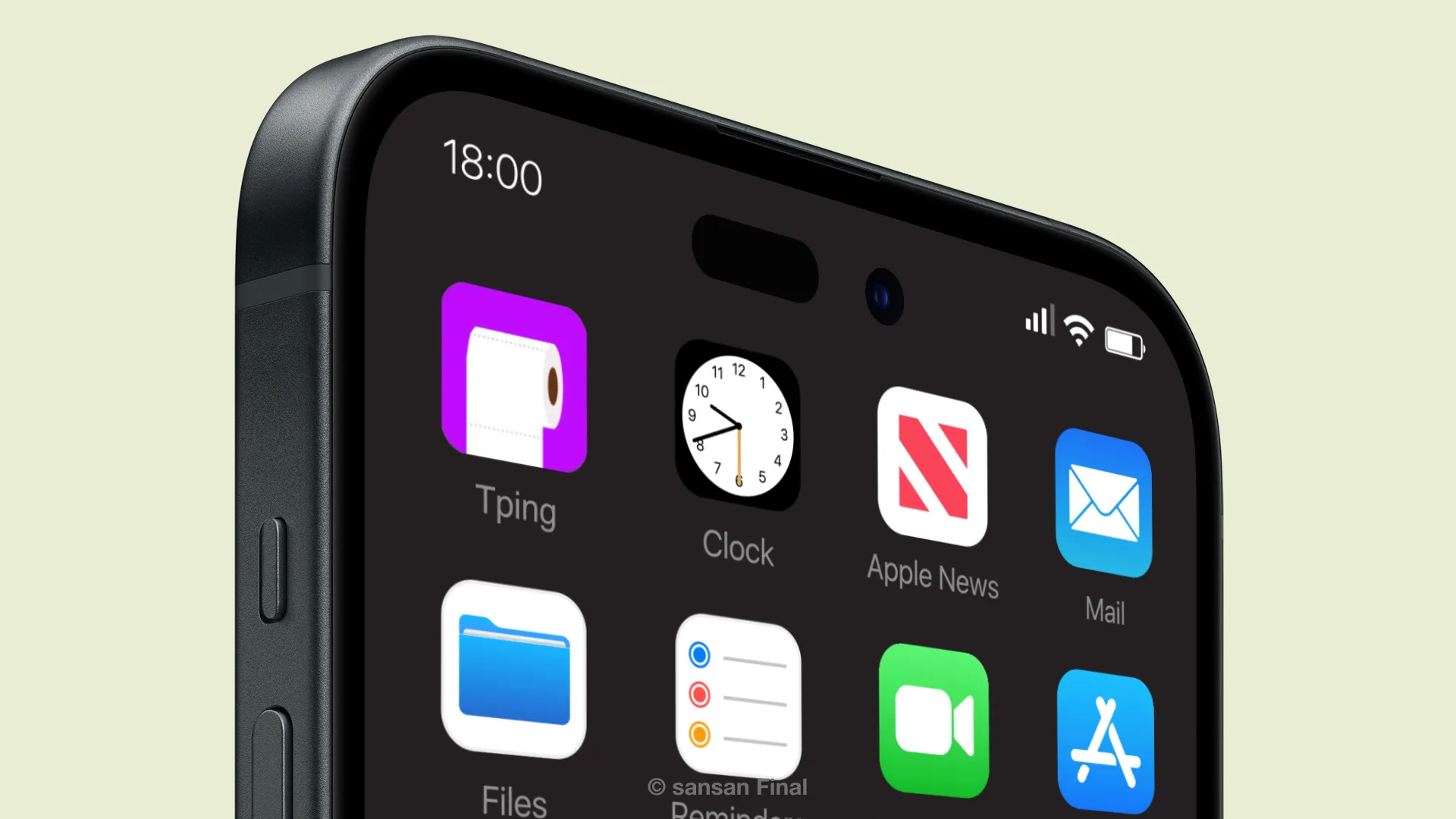 This image shows a person holding the Tping app.